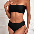 Tube Top High Waist Split Bikini - DanaFashionstore