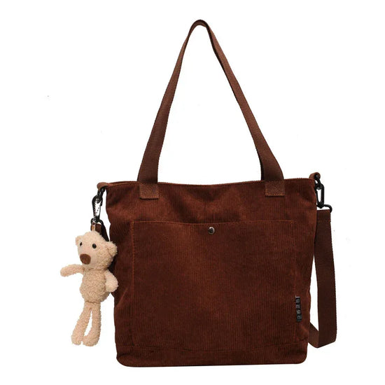 Corduroy Messenger Bag All-match Student Shoulder - DanaFashionstore