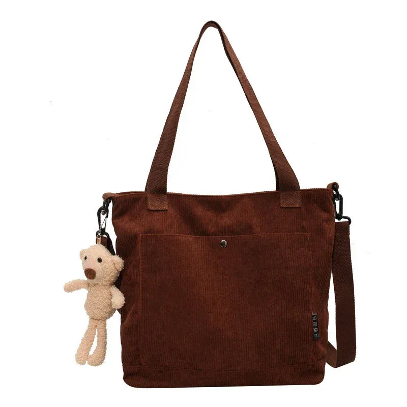 Corduroy Messenger Bag All-match Student Shoulder - DanaFashionstore