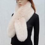 Faux Fur Rabbit Fox Collar Shawl - DanaFashionstore