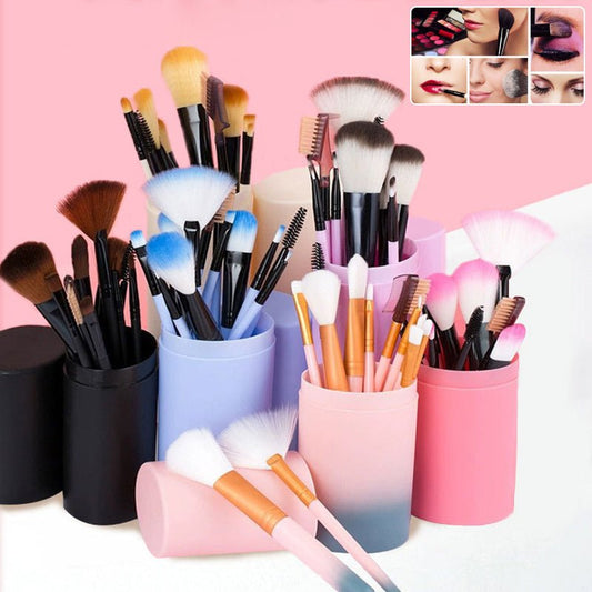 12pcs Makeup Brush Set Blush Eyeshadow Eyelash Highlighter Makeup Brush $12.74 Dana Fashion Appearance color: Beige quantity: Q12pc Women's Bags Overview: Unique design, stylish and beautiful. Good material, comfortable wear. A variety of colors, any choi