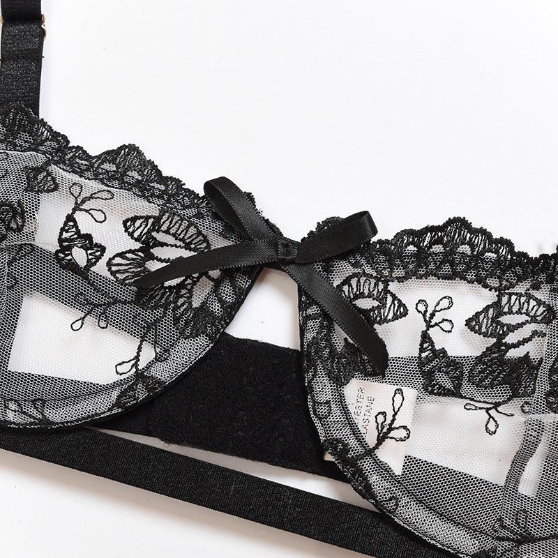 Lace Embroidered Floret And Interesting Underwear Set - DanaFashionstore