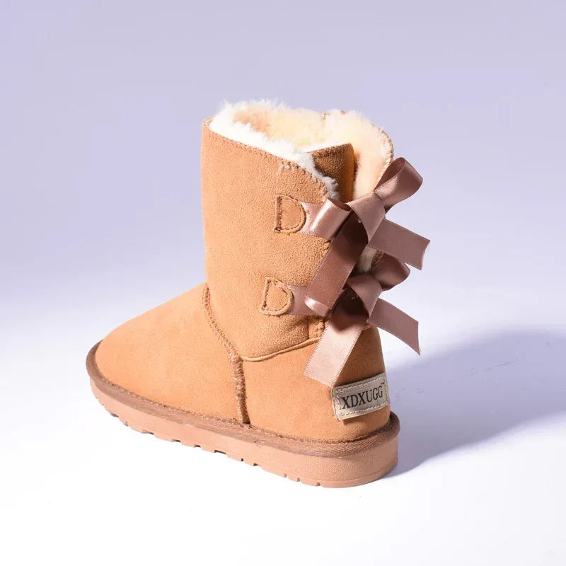 High Quality SALE Women Australia Snow Boots Warm Fur Baileys Bow Boots Women Winter Boots Snow Boots Big Size - DanaFashionstore