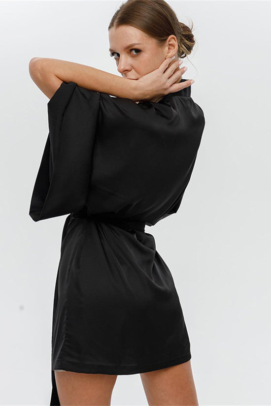 Pajamas Loose Silk Short Nightgown Casual Silk Texture - Dana Fashion