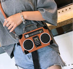 Sequins box bag radio handbag bright surface Harajuku wind Messenger bag - DanaFashionstore