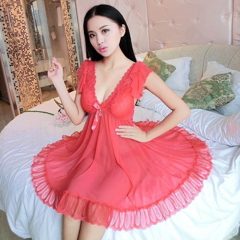 Net yarn nightgown - Dana Fashion