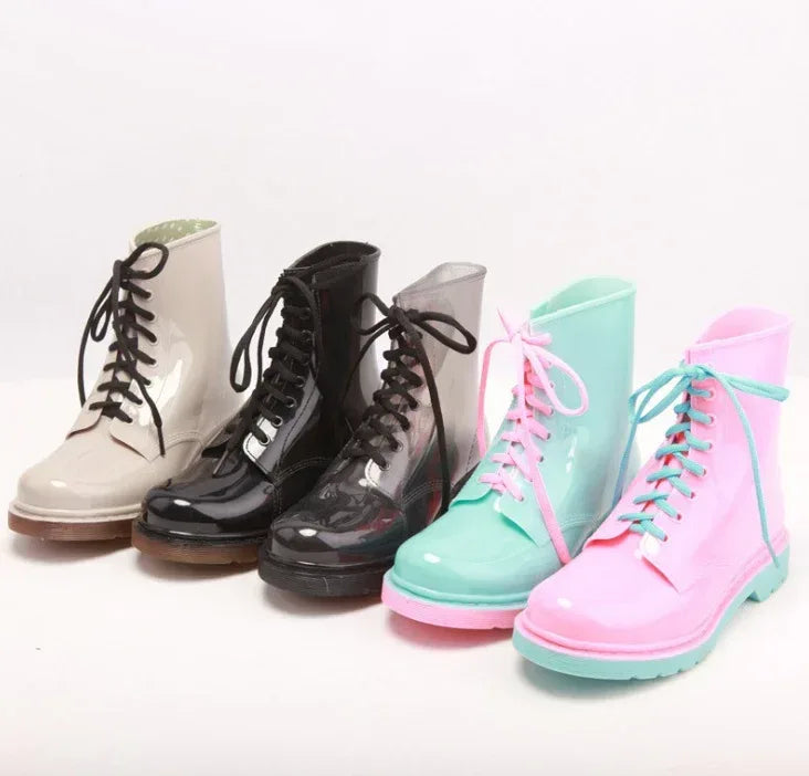 Transparent glitter rain boots - DanaFashionstore