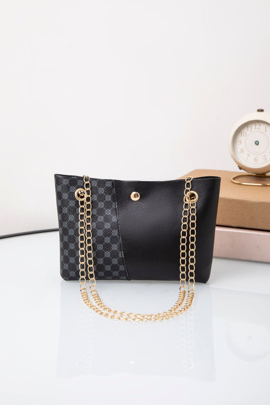 Dotted Prints Chain Shoulder Messenger Bag