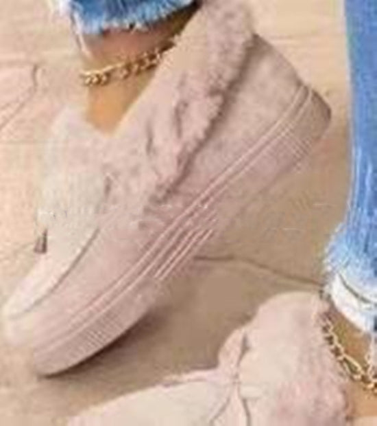 Hand-stitched shoes and snow boots