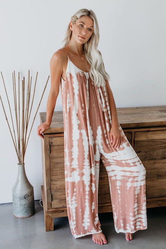 Tie-dye Jumpsuit Loose Pants