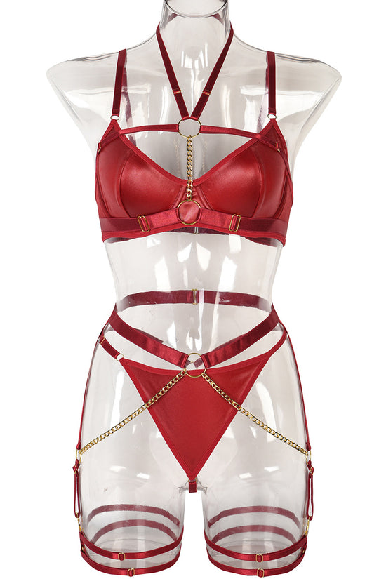 Comfortable Sexy Underwear Three Piece Set