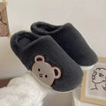 Women's Cute Home Plush Soft Soled Bear Warm Cotton Slippers - DanaFashionstore