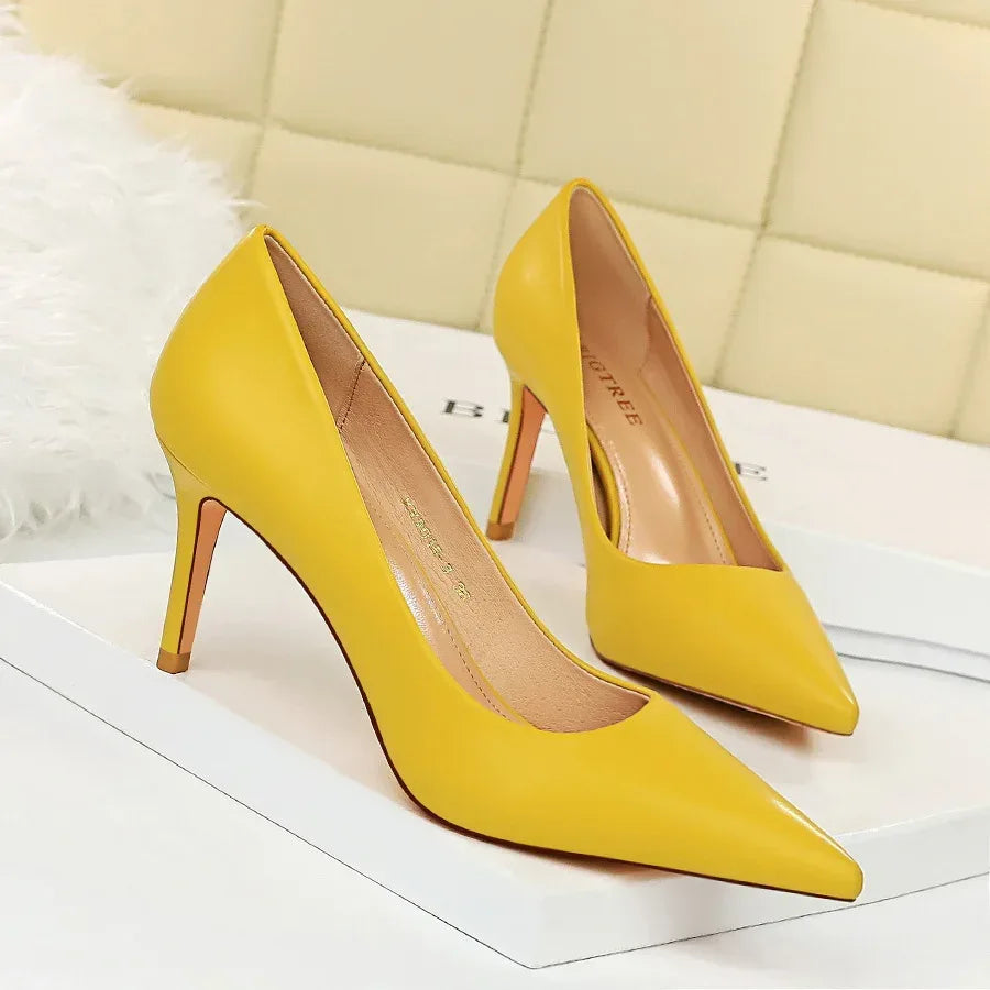Shallow pointed high heels - DanaFashionstore