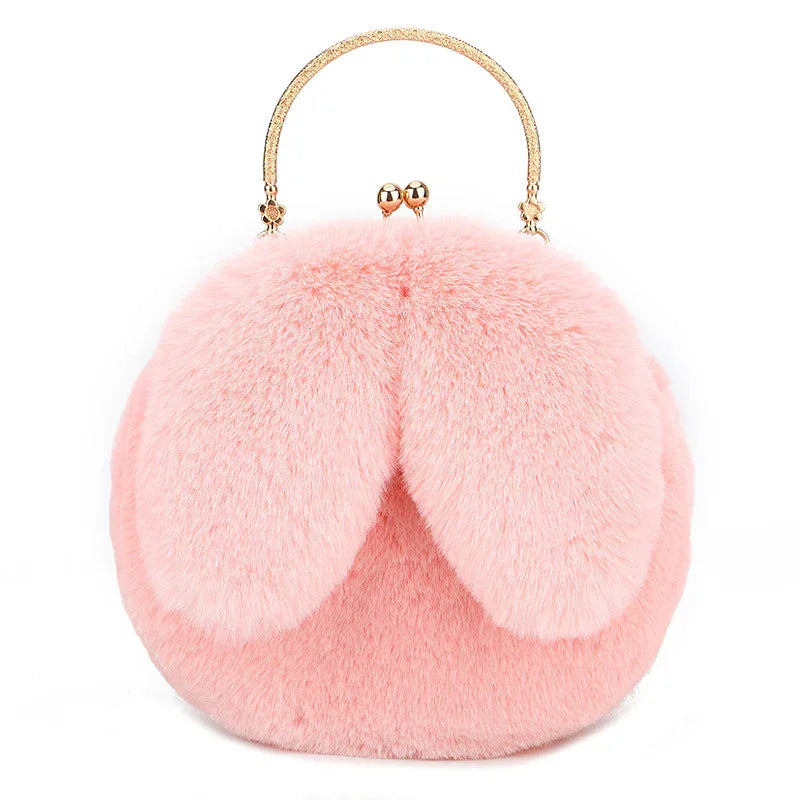 Fashion chain ear plush handbag - DanaFashionstore