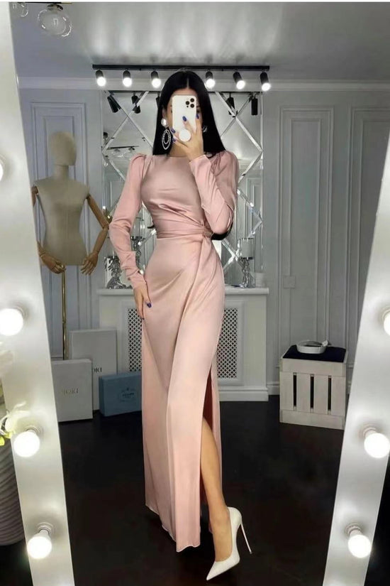 Elegant Waist-Fitting Irregular Hem Dress - Asymmetric Party Dress