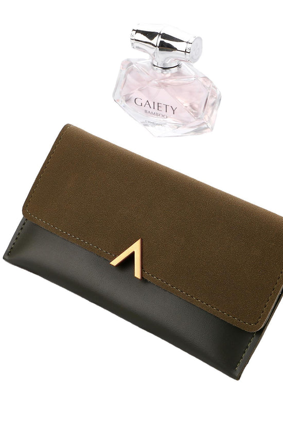 Frosted Color Matching 30 Off Long Ladies Wallet - DanaFashionstore