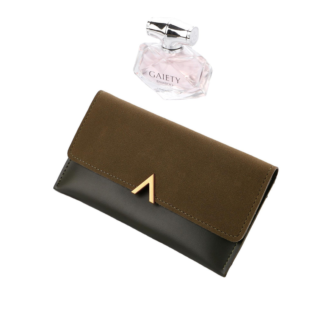 Frosted Color Matching 30 Off Long Ladies Wallet - DanaFashionstore