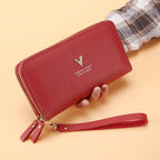 Women's Handbag Long Double Layer Zipper Large Capacity - DanaFashionstore