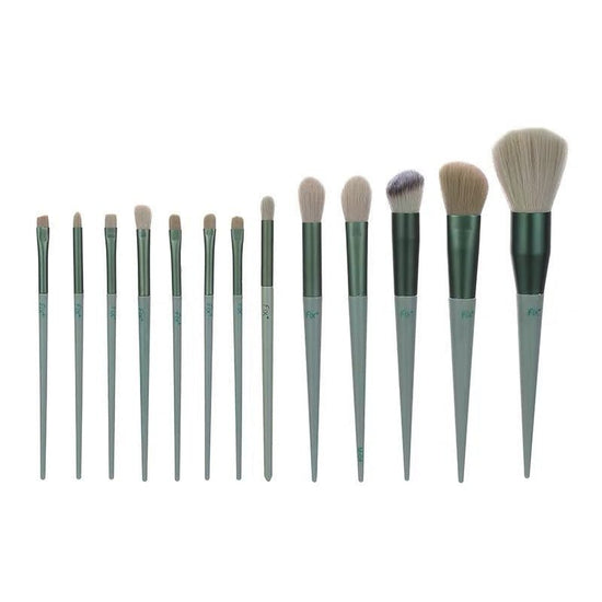 13Pcs Makeup Brush Set Make Up Concealer Brush Blush Powder Brush Eye Shadow Highlighter Foundation Brush Cosmetic Beauty Tools $10.19 Dana Fashion Appearance Color: 13 Green Opp Bags makeup ملخص: -- مجموعة من 13 قطعة من فرش المكياج، بما في ذلك فرشاة الأس