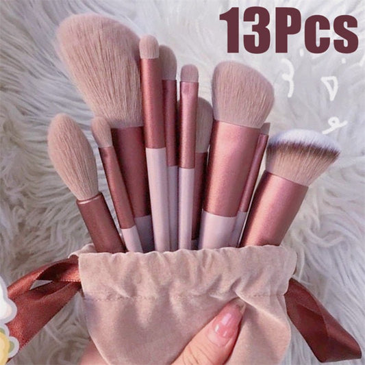 13Pcs Makeup Brush Set Make Up Concealer Brush Blush Powder Brush Eye Shadow Highlighter Foundation Brush Cosmetic Beauty Tools $26.81 Dana Fashion Appearance Color: 13 Green Boxed makeup ملخص: -- مجموعة من 13 قطعة من فرش المكياج، بما في ذلك فرشاة الأساس،