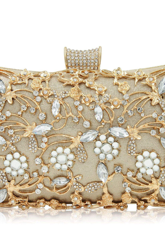 Hollow diamond cheongsam bag rhinestone bag clutch shoulder - Dana Fashion