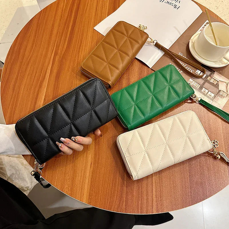 Rhombus Wallet Women's Long European And American Fashion - DanaFashionstore