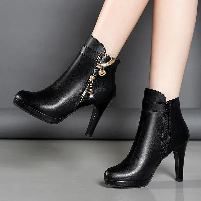 Womens Autumn Leather Boots - DanaFashionstore
