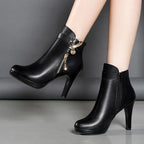 Womens Autumn Leather Boots - DanaFashionstore