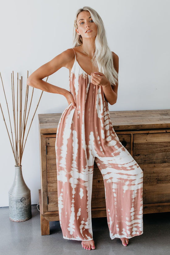 Tie-dye Jumpsuit Loose Pants