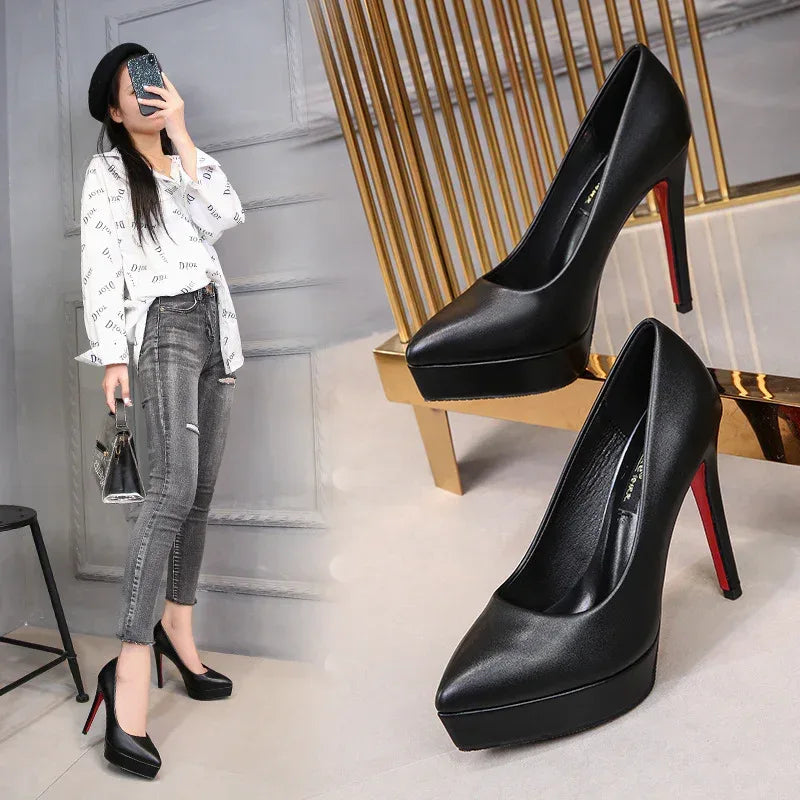 High heels stiletto single shoes women - DanaFashionstore