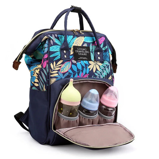 Printed mommy backpack - DanaFashionstore