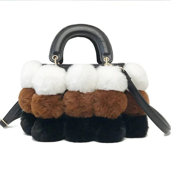 Plush Handbags Winter Plush Shoulder Bag Handbag Trend Messenger Bag - DanaFashionstore