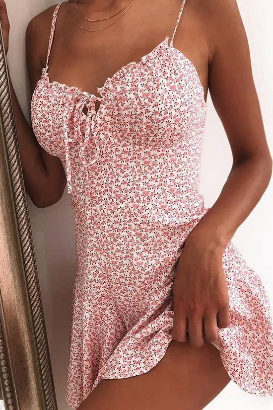 Floral Dress Mini Camisole Dress Women