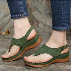 Summer Shoes Roman Retro Style Clip Toe Sandals Women Ankle Buckle Shoes - DanaFashionstore