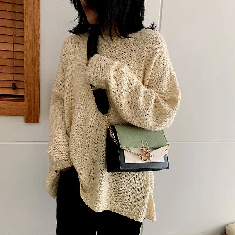Korean fashion matte shoulder bag small square bag - DanaFashionstore