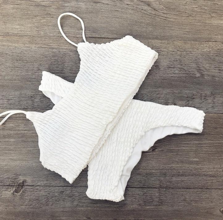 Swimsuit sexy pleated triangle bikini - DanaFashionstore