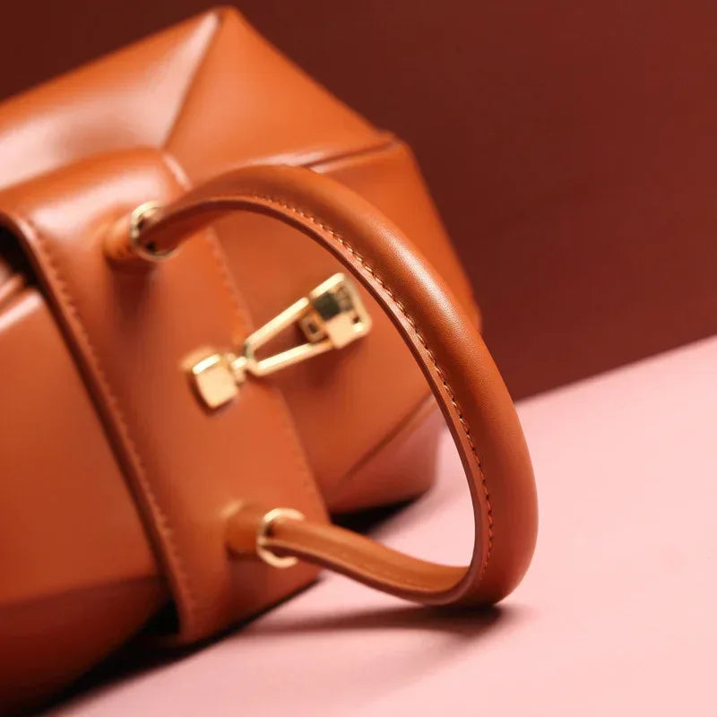 Leather handbags fashion dumplings handbag - DanaFashionstore
