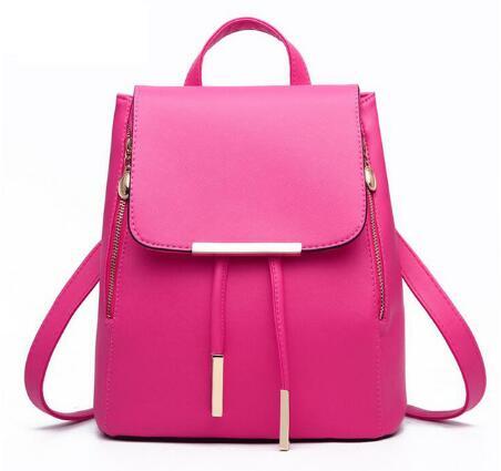 Women Backpack High Quality PU Leather Mochila Escolar School Bags For Teenagers Girls Top-handle Backpacks Herald Fashion - Dana Fashion