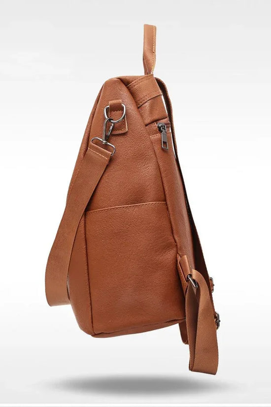 Women's solid color large capacity backpack - DanaFashionstore