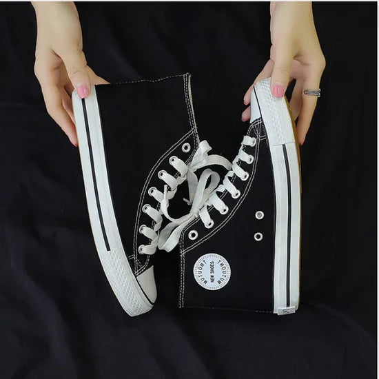 High-top canvas shoes - DanaFashionstore