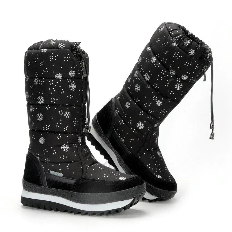 Women Boots Winter Shoes Women Snow Boots Platform Keep Warm Ankle Winter Boots with Thick Fur Heels - DanaFashionstore