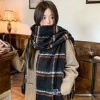 Fashion Scarf Casual Plaid Printed Warm Neck Protection Scarf - DanaFashionstore