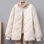 Rhombus Down Jacket Women's Short Coat - DanaFashionstore