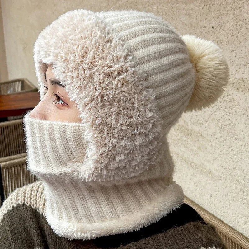 Multifunctional Hat Scarf One-piece Hat Neck Protection Bandana Warm - DanaFashionstore
