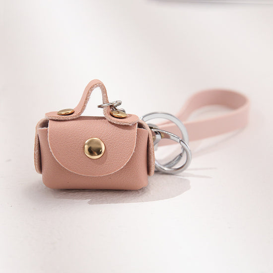 pu personality handbag keychain