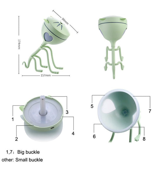 150ML Cat Ultrasonic Humidifier Aromatherapy Diffusers USB Car Air Freshener Home Mini Air Water Air Purifier Led Bulb Diffuser $34.99 Dana Fashion Color: Black Beauty Tools Information: (1). size: 157*90*175(mm) (2). color: black,white, blue (3). capacit