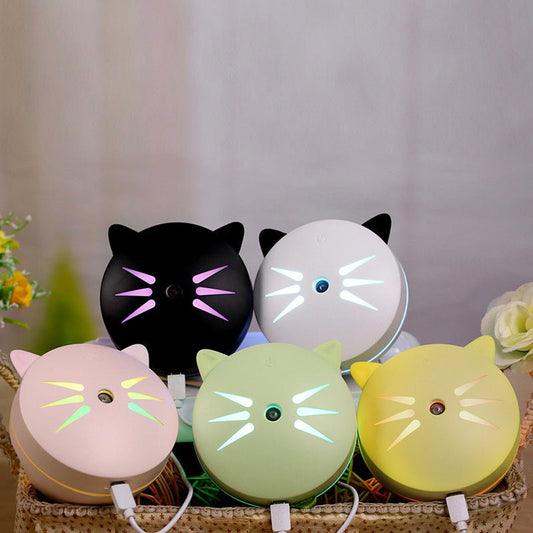 150ML Cat Ultrasonic Humidifier Aromatherapy Diffusers USB Car Air Freshener Home Mini Air Water Air Purifier Led Bulb Diffuser $34.99 Dana Fashion Color: Black Beauty Tools Information: (1). size: 157*90*175(mm) (2). color: black,white, blue (3). capacit