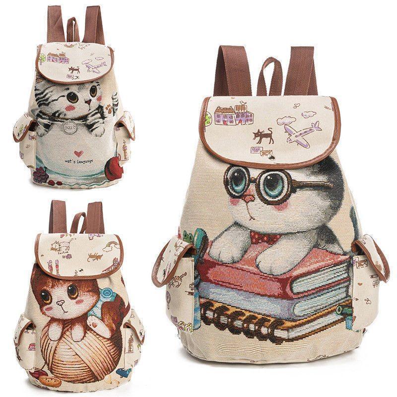 LOVELY CAT DRAWSTRING BACKPACK - DanaFashionstore