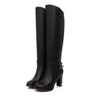 Thick Heel Over The Knee Boots High Heel Women's Boots - DanaFashionstore