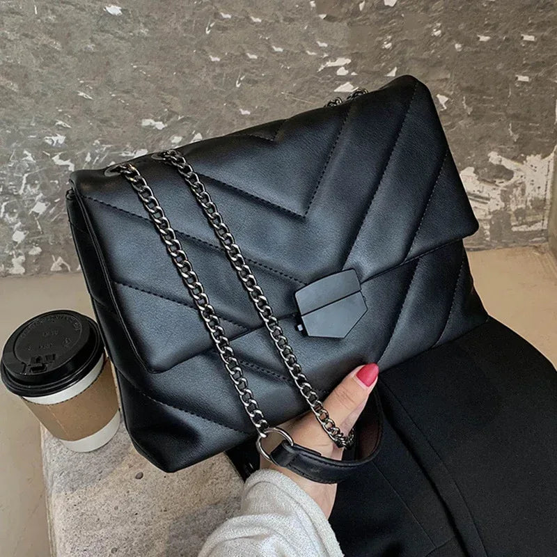 Embroidery Thread Small PU Leather Crossbody Bags for Women Trend Hand Bag Women's Branded Trending Shoulder Handbags - DanaFashionstore